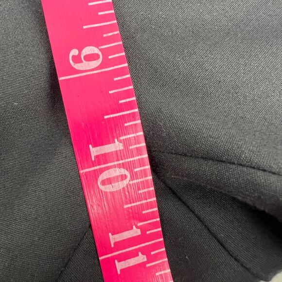 Akris punto Franca Mid Rise Cropped Pants Women US 8 Black Cotton Blend Slim Fit - Picture 12 of 13